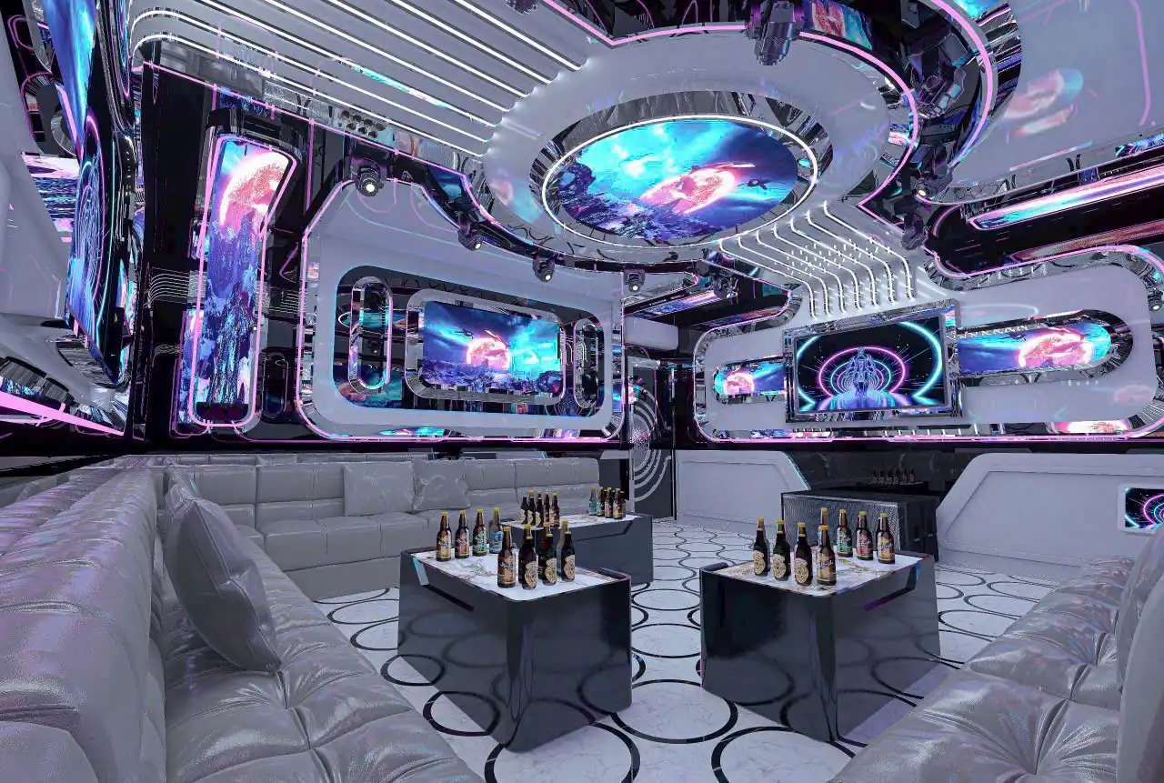 Phòng VIP Karaoke F5 Plus Hà Đông tông trắng hiện đại